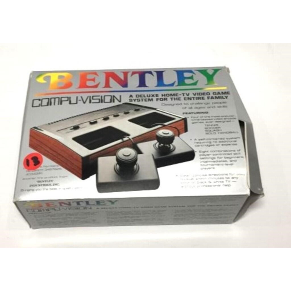 Bentley Compu-Vision Home-TV Video Game Console Black - Rare Vintage